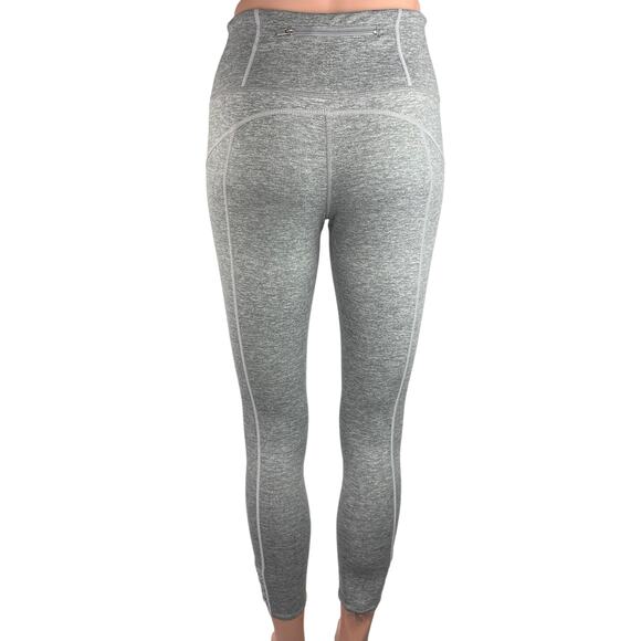 Free People Movement Women's Heathered Gray Athletic Yoga Workout Leggings Sz S - Picture 3 of 5